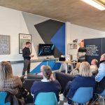 Dave (left) and Andy present at a previous Open House event